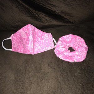 face mask with scunchie